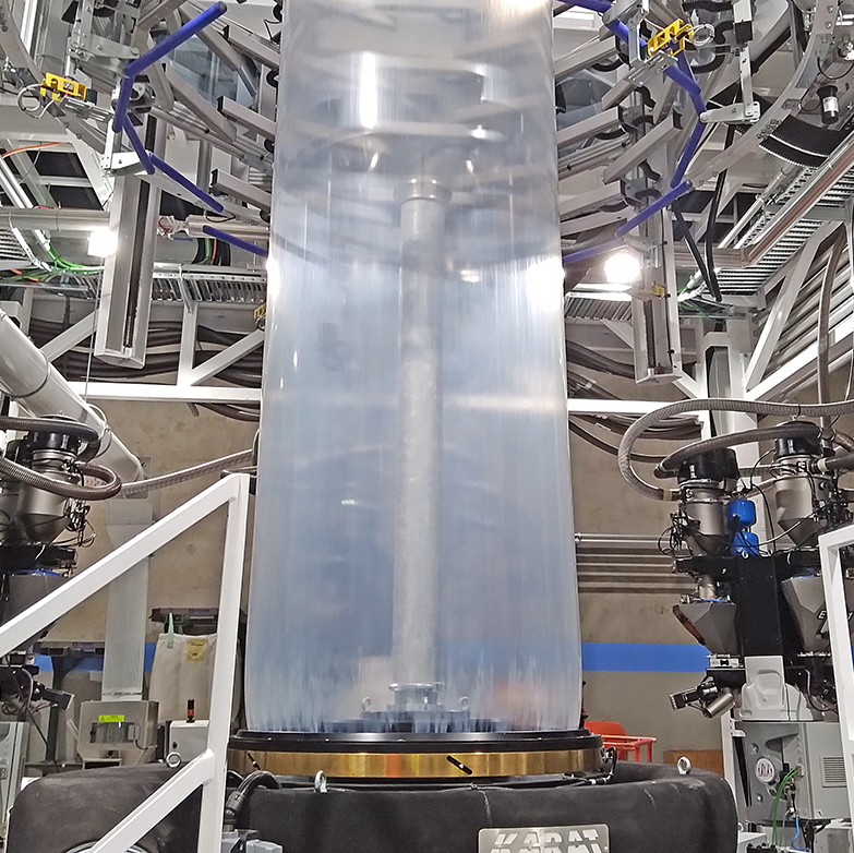 innovative flexible packaging layer extruder